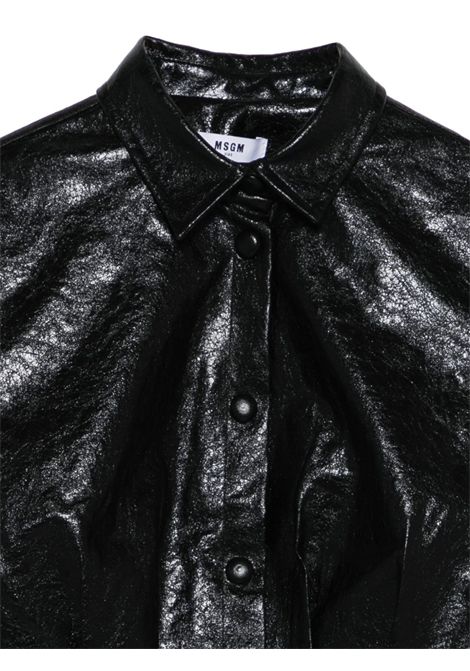 Camicia effetto pelle MSGM KIDS | F5MSJGSI170110